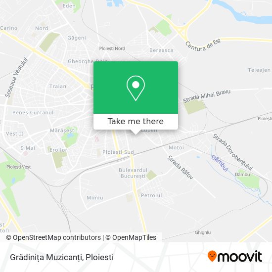 Grădinița Muzicanți map