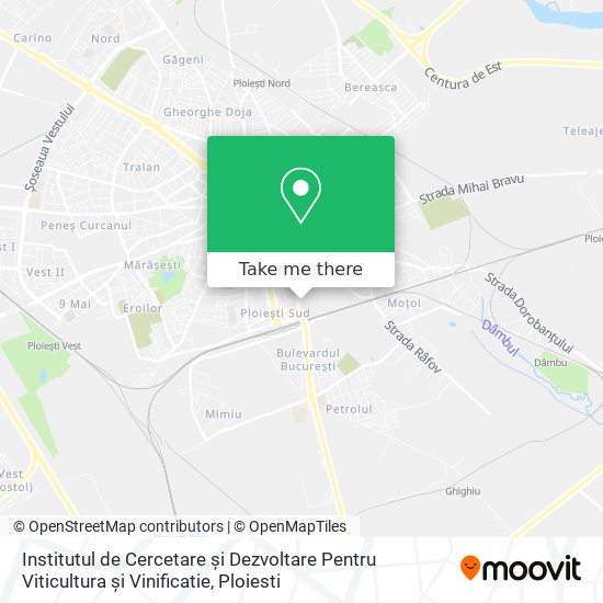 Institutul de Cercetare și Dezvoltare Pentru Viticultura și Vinificatie map