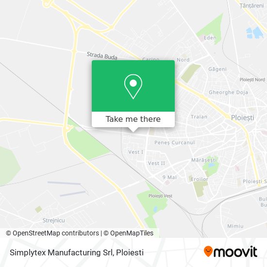 Simplytex Manufacturing Srl map