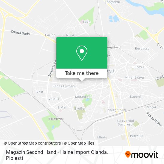 Magazin Second Hand - Haine Import Olanda map
