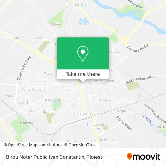 Birou Notar Public Ivan Constantin map