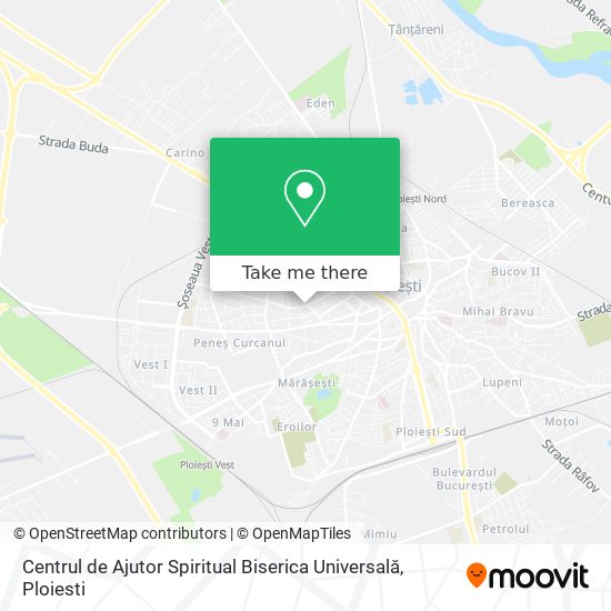 Centrul de Ajutor Spiritual Biserica Universală map