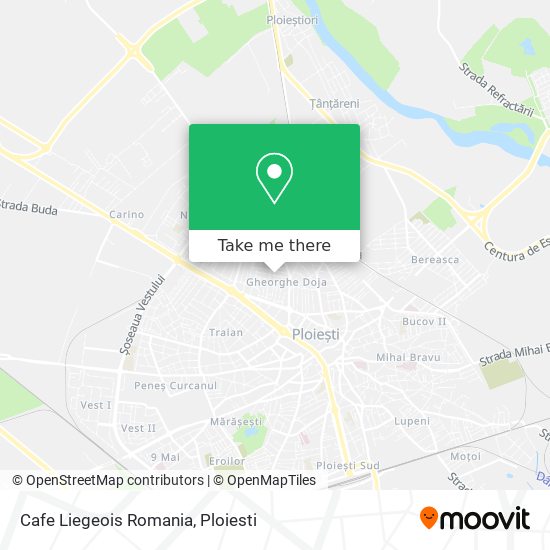Cafe Liegeois Romania map