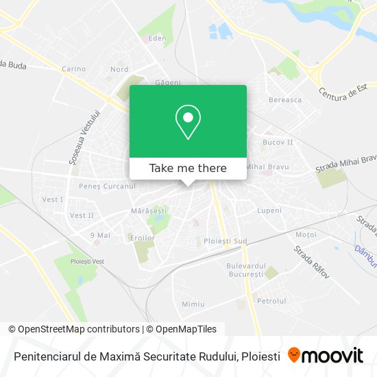 Penitenciarul de Maximă Securitate Rudului map