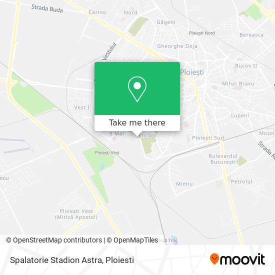 Spalatorie Stadion Astra map