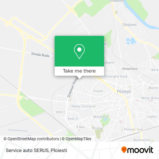 Service auto SERUS map