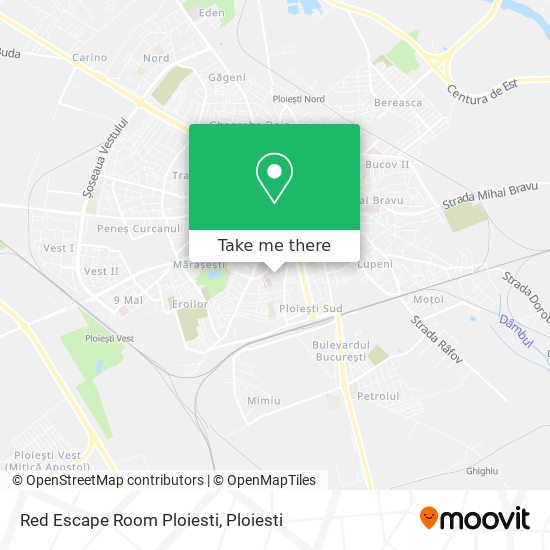 Red Escape Room Ploiesti map