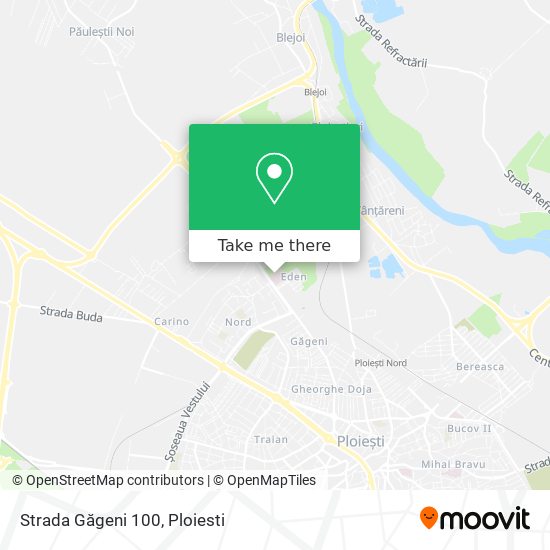 Strada Găgeni 100 map