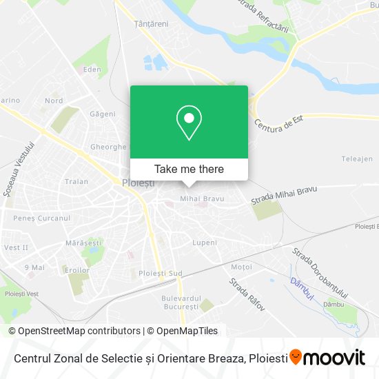 Centrul Zonal de Selectie și Orientare Breaza map