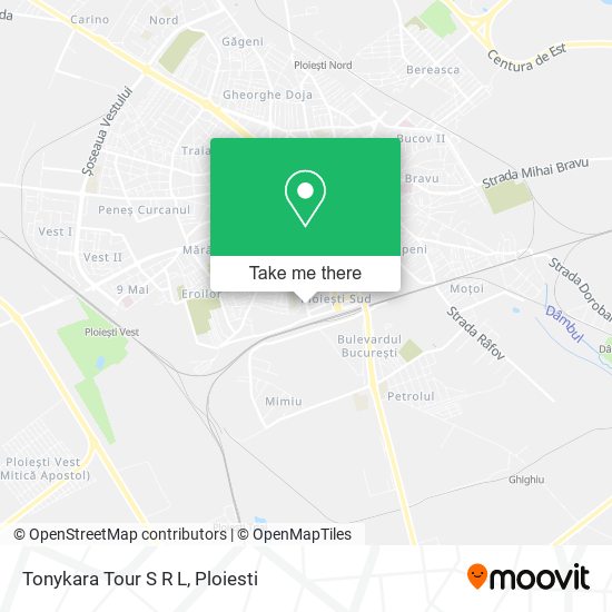 Tonykara Tour S R L map