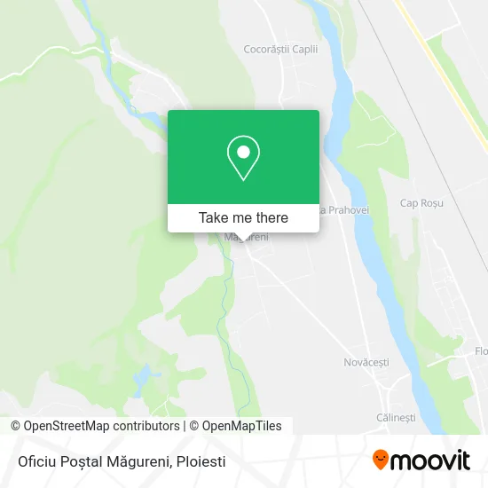 Oficiu Poștal Măgureni map