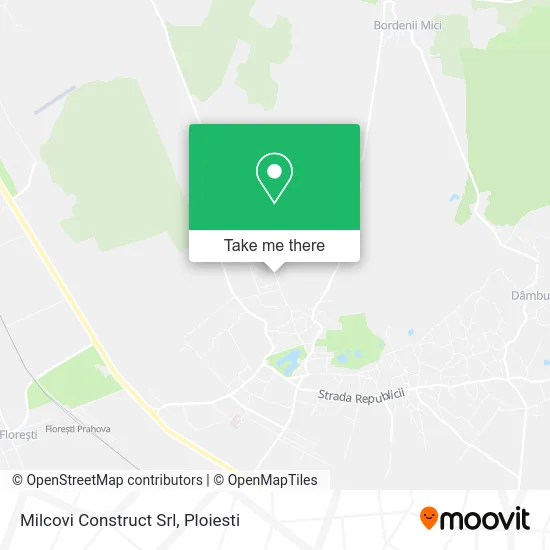 Milcovi Construct Srl map