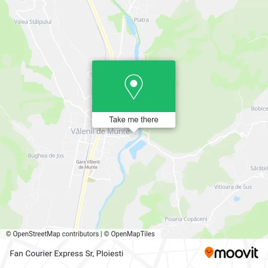 Fan Courier Express Sr map