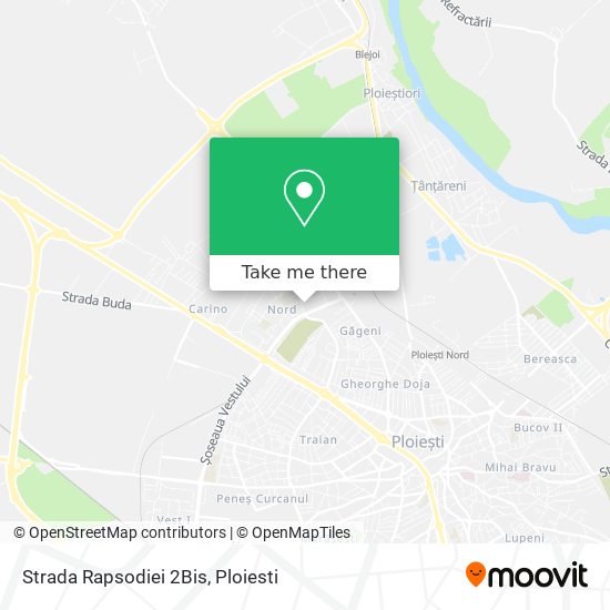 Strada Rapsodiei 2Bis map