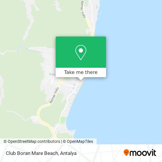 Club Boran Mare Beach map