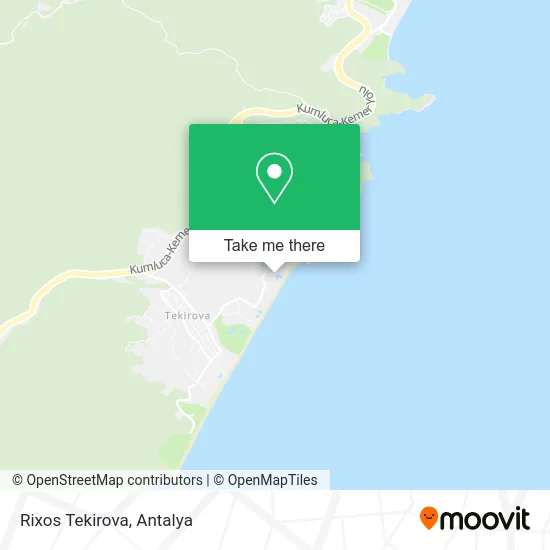 Rixos Tekirova map