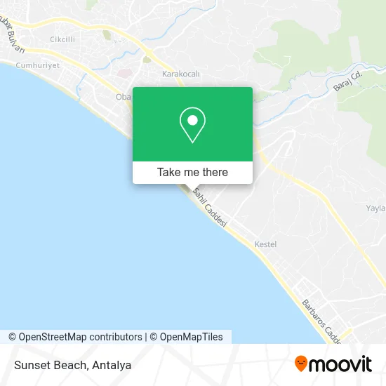 Sunset Beach map
