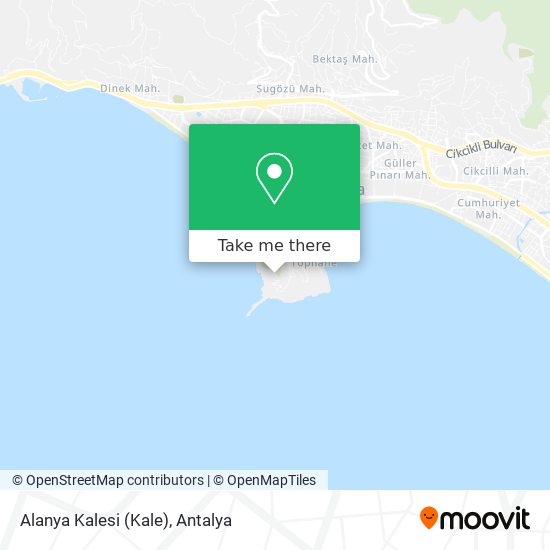 Alanya Kalesi map