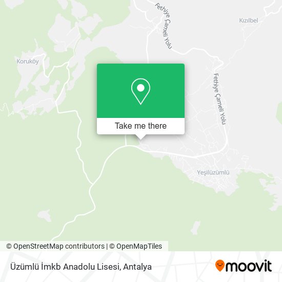 Üzümlü İmkb Anadolu Lisesi map