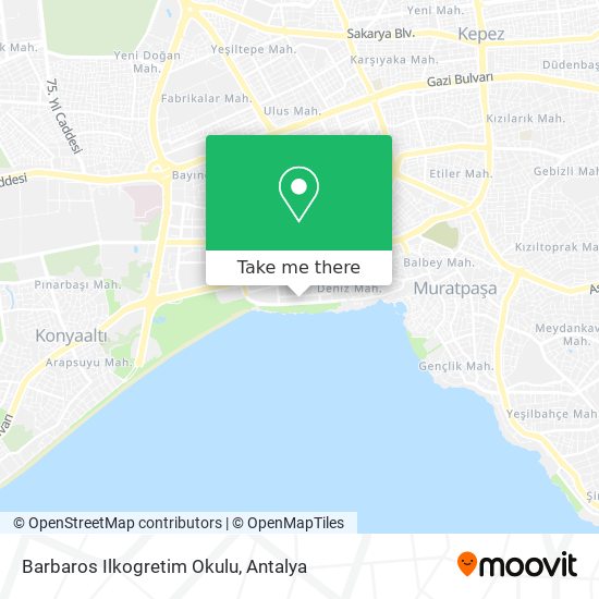 Barbaros Ilkogretim Okulu map