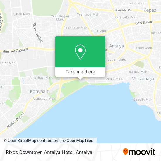 Rixos Downtown Antalya Hotel map