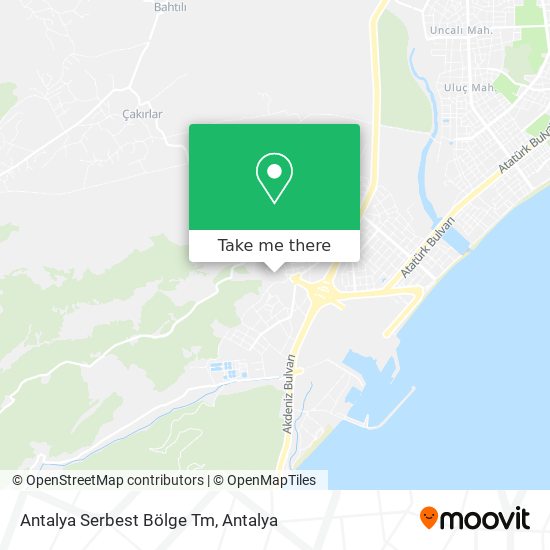 Antalya Serbest Bölge Tm map