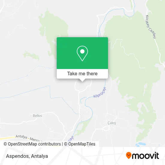 Aspendos map
