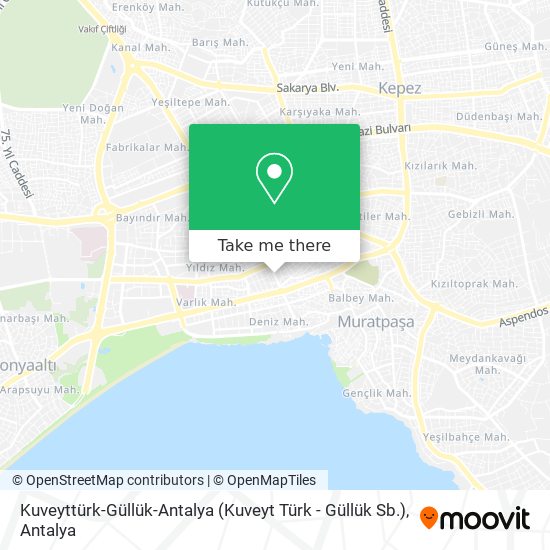 Kuveyttürk-Güllük-Antalya (Kuveyt Türk - Güllük Sb.) map