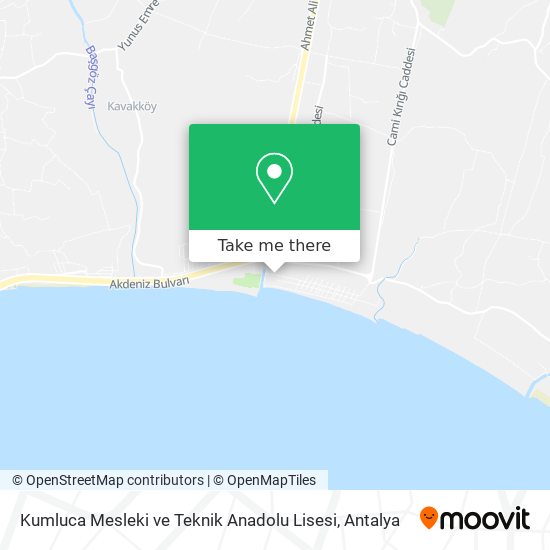 Kumluca Mesleki ve Teknik Anadolu Lisesi map