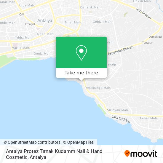 Antalya Protez Tırnak Kudamm Nail & Hand Cosmetic map