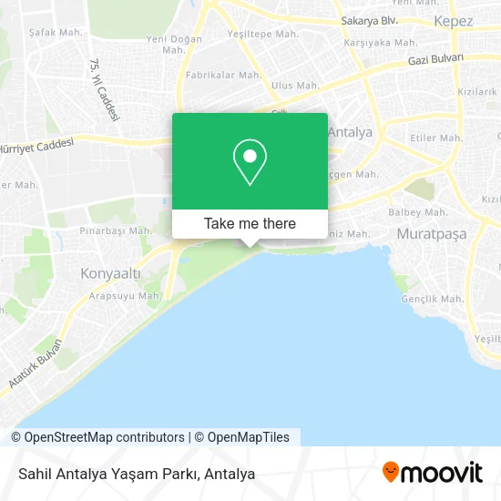 Sahil Antalya Yaşam Parkı map