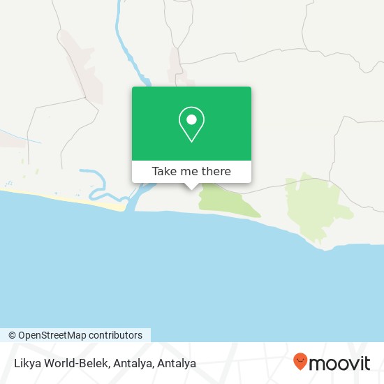 Likya World-Belek, Antalya map