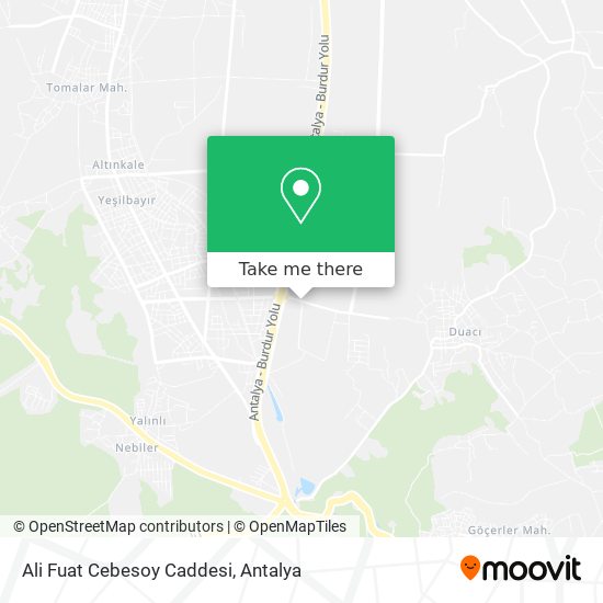 Ali Fuat Cebesoy Caddesi map