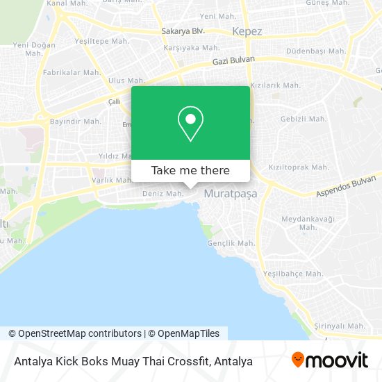 Antalya Kick Boks Muay Thai Crossfit map