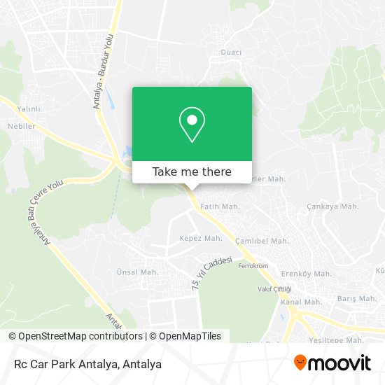 Rc Car Park Antalya map