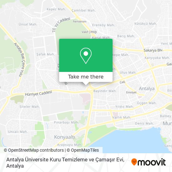 Antalya Üniversite Kuru Temizleme ve Çamaşır Evi map