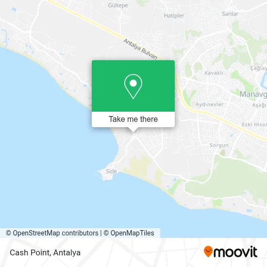 Cash Point map