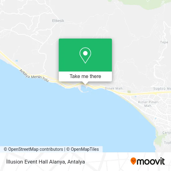 İllusion Event Hall Alanya map