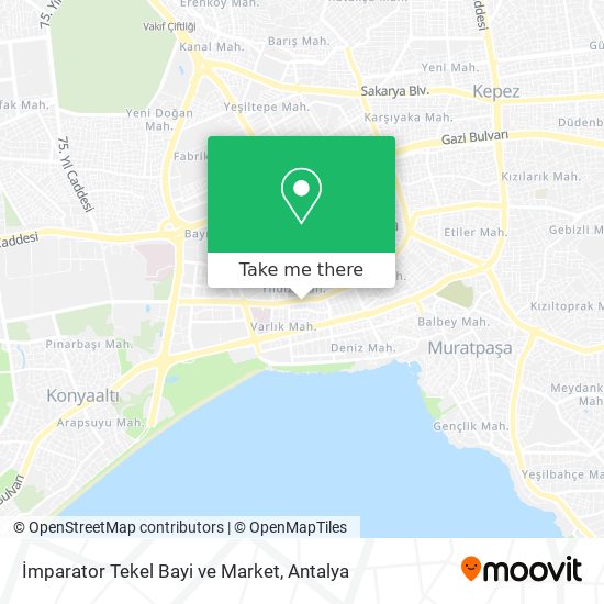 İmparator Tekel Bayi ve Market map