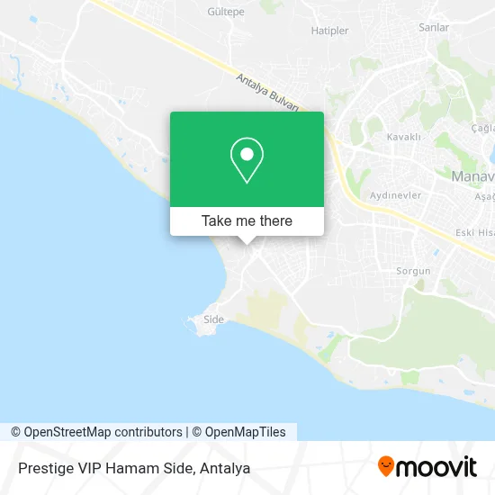 Prestige VIP Hamam Side map
