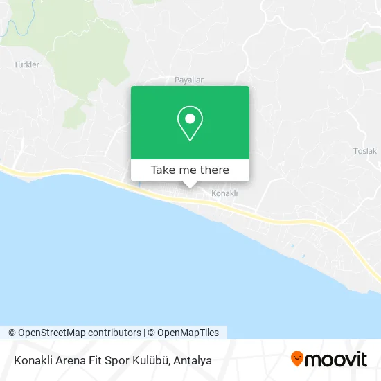 Konakli Arena Fit Spor Kulübü map