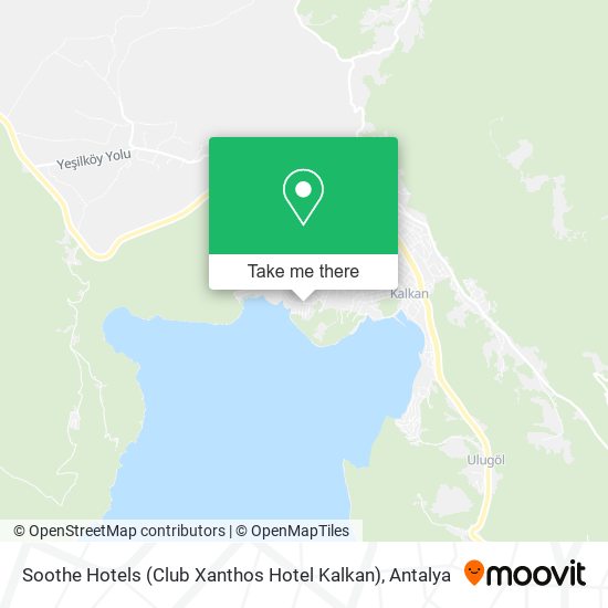 Soothe Hotels (Club Xanthos Hotel Kalkan) map