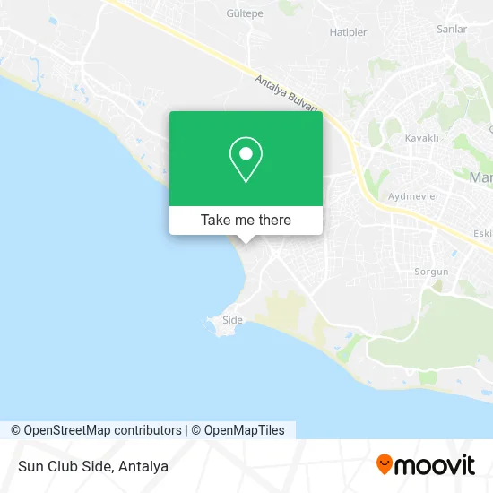 Sun Club Side map