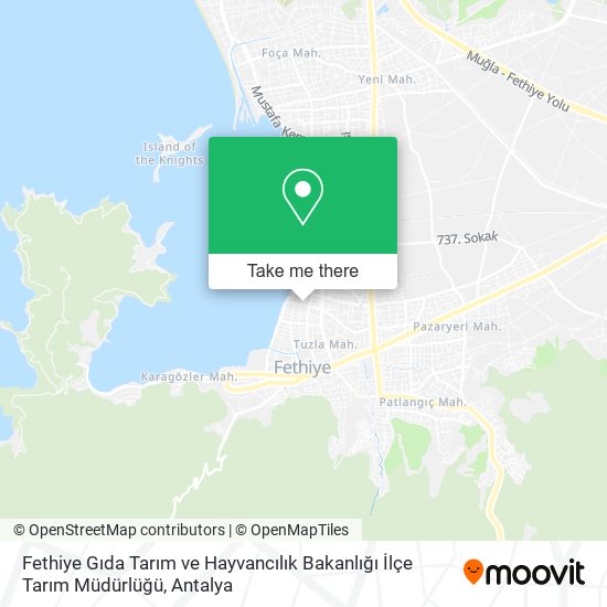 Fethiye Gıda Tarım ve Hayvancılık Bakanlığı İlçe Tarım Müdürlüğü map