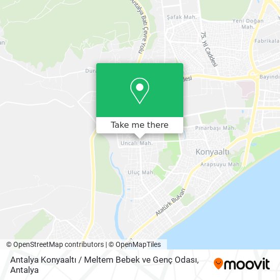 Antalya Konyaaltı / Meltem Bebek ve Genç Odası map