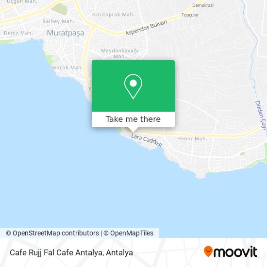 Cafe Rujj Fal Cafe Antalya map