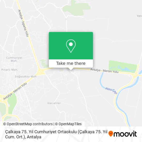 Çalkaya 75. Yıl Cumhuriyet Ortaokulu (Çalkaya 75. Yıl Cum. Ort.) map