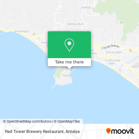 Red Tower Brewery Restaurant map
