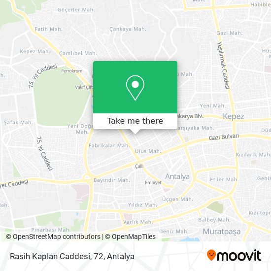 Rasih Kaplan Caddesi, 72 map