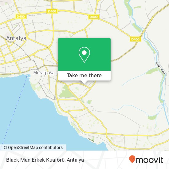 Black Man Erkek Kuaförü map